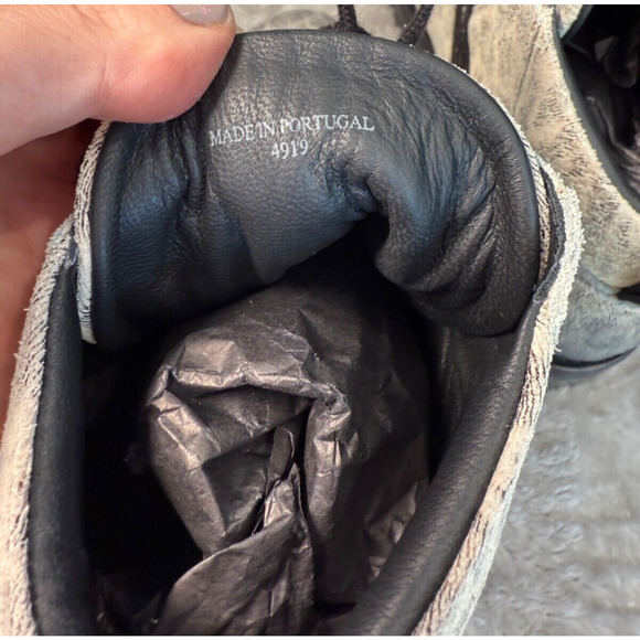 All Saints Franka Gray Leopard Print Suede Leather Hiker Boots Womens EU 41 NEW - Picture 6 of 7